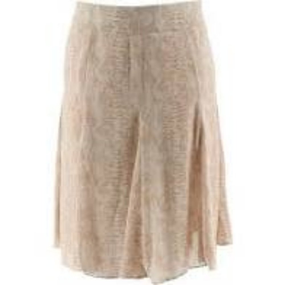 NWT DENNIS BASSO BLUSH SNAKE PRINT SIDE ZIP SKIRT 20W & 24W
